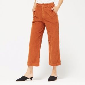 Lacausa Frankie Corduroy Trouser - Fox Rust Orange